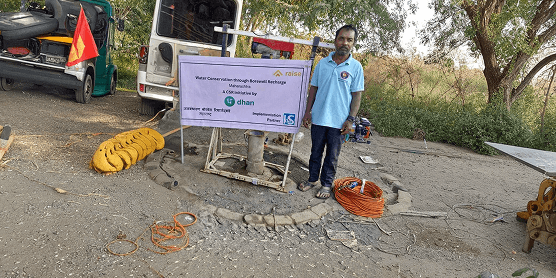 Water Conservation Through Borewell Recharge